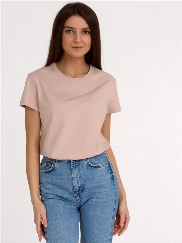 Футболка женская Апрель бежевая 42 | 44 | Бежевый