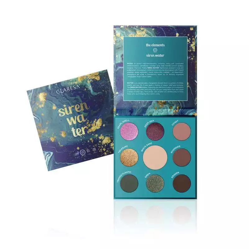 Палетка теней для век Claresa Siren Water 12г