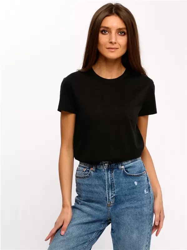 Футболка женская Апрель черная 48