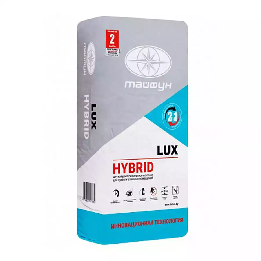 Штукатурка гипсово-цементная Lux Hybrid 30 кг