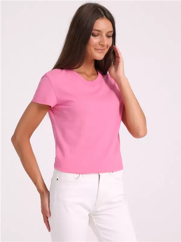 Футболка женская Апрель розовая 50