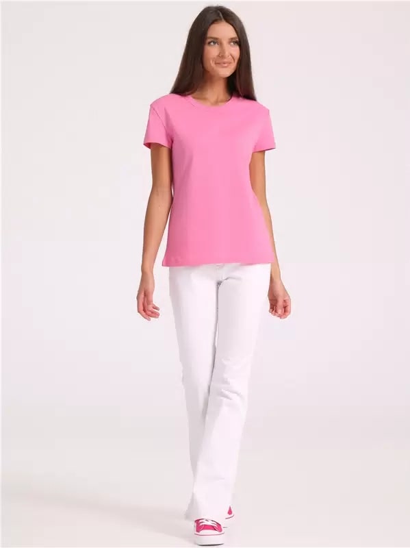 Футболка женская Апрель розовая 46