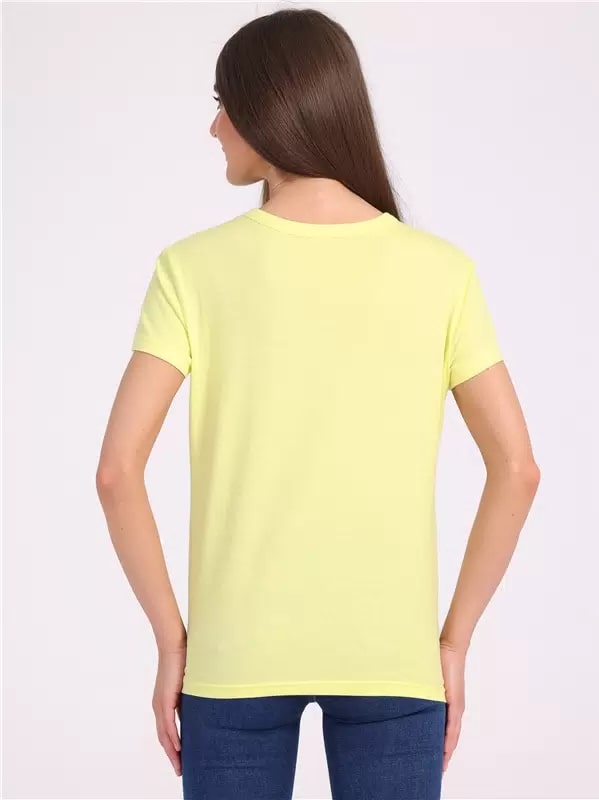 Футболка женская Апрель желтая 48