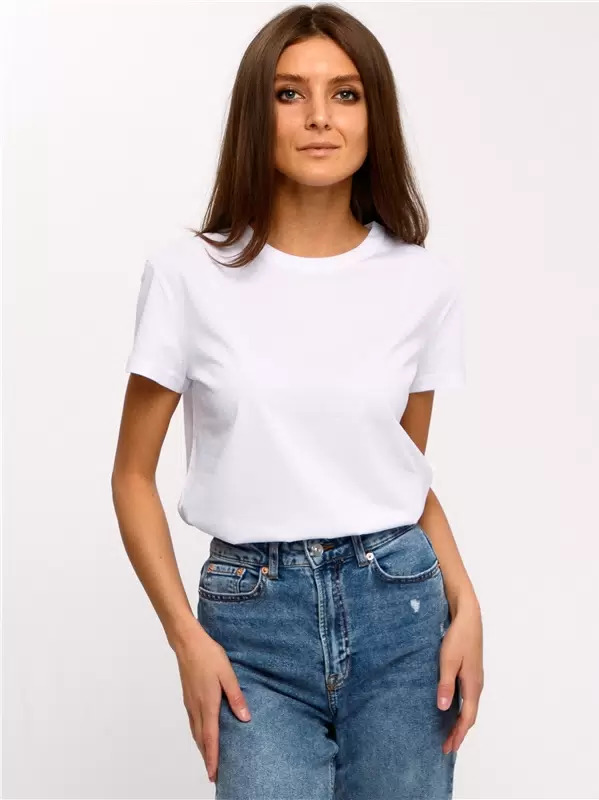 Футболка женская Апрель белая 44
